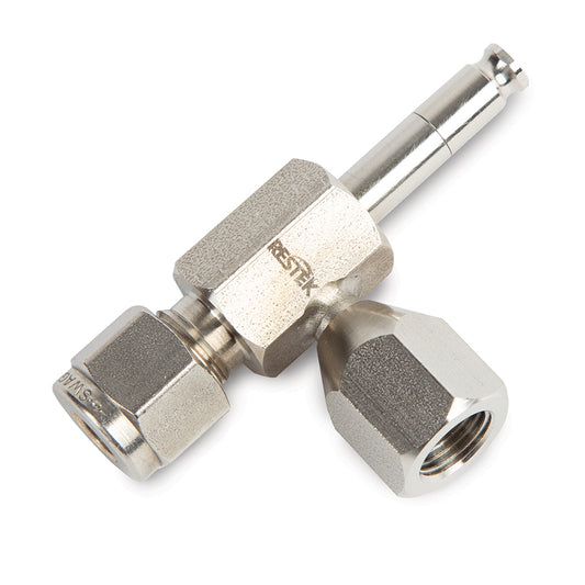 Male RAVEqc 3 Port Valve to ¼” Male Compression fitting without Gauge