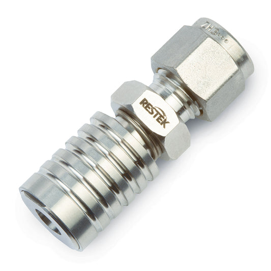 Female RAVEqc Valve to 1/4" Male Compression Fitting