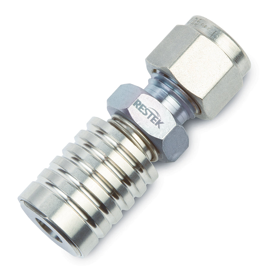 Female RAVEqc Valve to 1/4" Male Compression Fitting, Siltek Treated