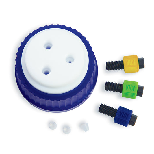 Mobi-Cap, 3-Port, For GL-45 Threaded Bottles, ea.