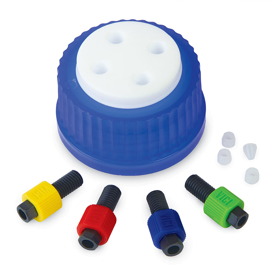 Mobi-Cap, 4-Port, For GL-45 Threaded Bottles, ea.
