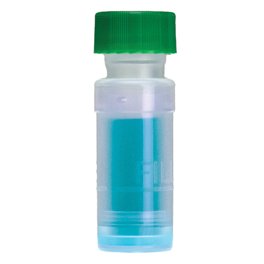 Thomson SINGLE StEP Low-Evaporation Filter Vials with Screw-Top Caps, 0.2 um, PTFE with low-evaporation cap, Green Cap, 100/pk