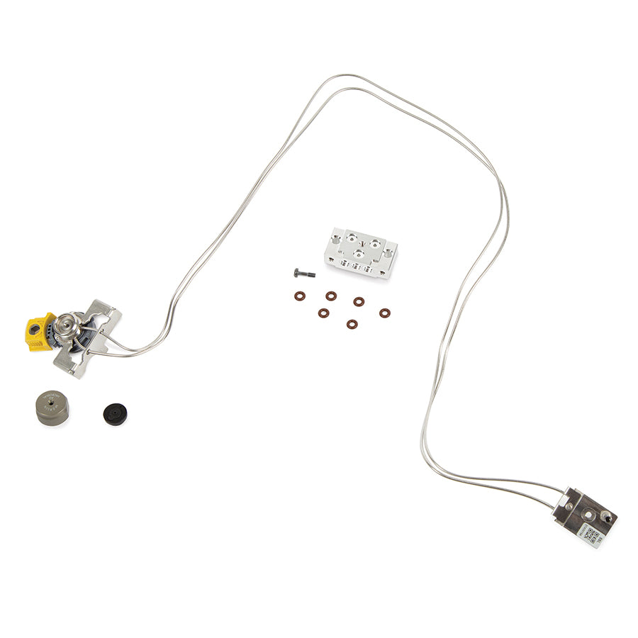 Conversion Kit With 1.1mm Microseal Kit for Split/Splitless Injector, Agilent 8890, Includes: Topaz 1.8mm ID Straight/SPME Liner (5pk), Microseal, Agilent Weldment, and Adaptor Cup