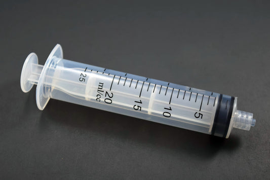 EXEL Syringes, 20 mL Graduated to 25 mL, Luer Lock, Non-Sterile, Bulk