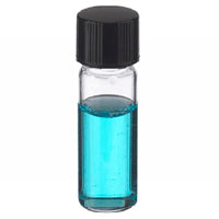 Sample Vial, 12 mL, 19X68 mm, Clear Glass, 15-425 Black Phenolic Cap, Teflon Faced Rubber Liner In Lab File