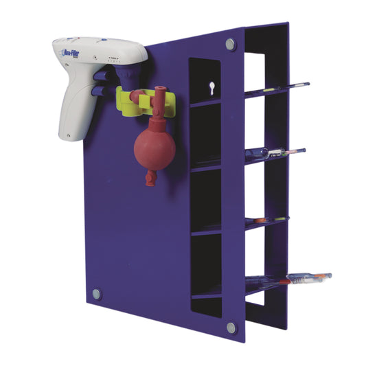 ABS Pipet Holder with Magnets, 11.5 Inch x 3.5 In x 15.8 In