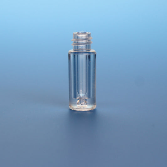 Vial, Screw Thread, 100 µL, 12 x 32 mm, Glass Insert, Clear Plastic Outside, 8-425 Thread
