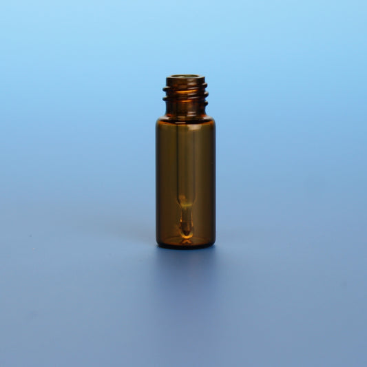 Vial, Screw Thread, 100 µL, 12 x 32 mm, Glass Insert, Amber Plastic Outside, 8-425 Thread