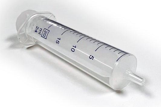 Syringe, CHROMSPEC, 20 mL, Luer Slip, Eccentric, All Plastic, Non-Sterile, 100/pk