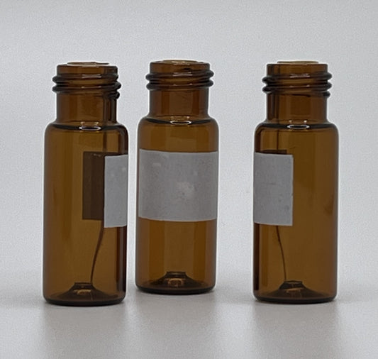 Next Generation - 300µL Amber R.A.M.™ Interlocked™ Borosilicate Glass Vial with fused Insert, 12x32mm, 9mm Thread with White Marking Spot
