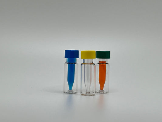 Next Generation - 300µL Clear R.A.M.™ Interlocked™ Borosilicate Glass Vial with fused Insert, 12x32mm, 9mm Thread