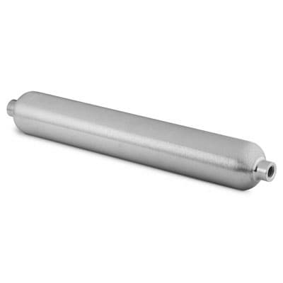 304L SS Double-Ended DOT-Compliant Sample Cylinder, 300cc, 1/4" FNPT, 1800 psig