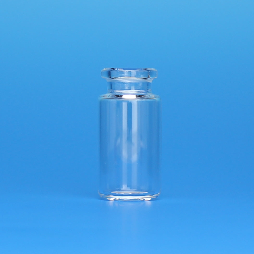 Vial, Headspace, 10 mL, 23x46 mm Round Bottom, Bevelled Top, Clear Glass, 20mm Crimp, 10 Pkgs. Of 100 (Case Of 1000)