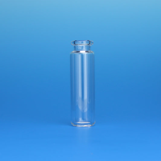 Vial, Headspace, 20 mL, 23 x 75 mm Round Bottom, Bevelled Top, Clear Glass, 20 mm Crimp