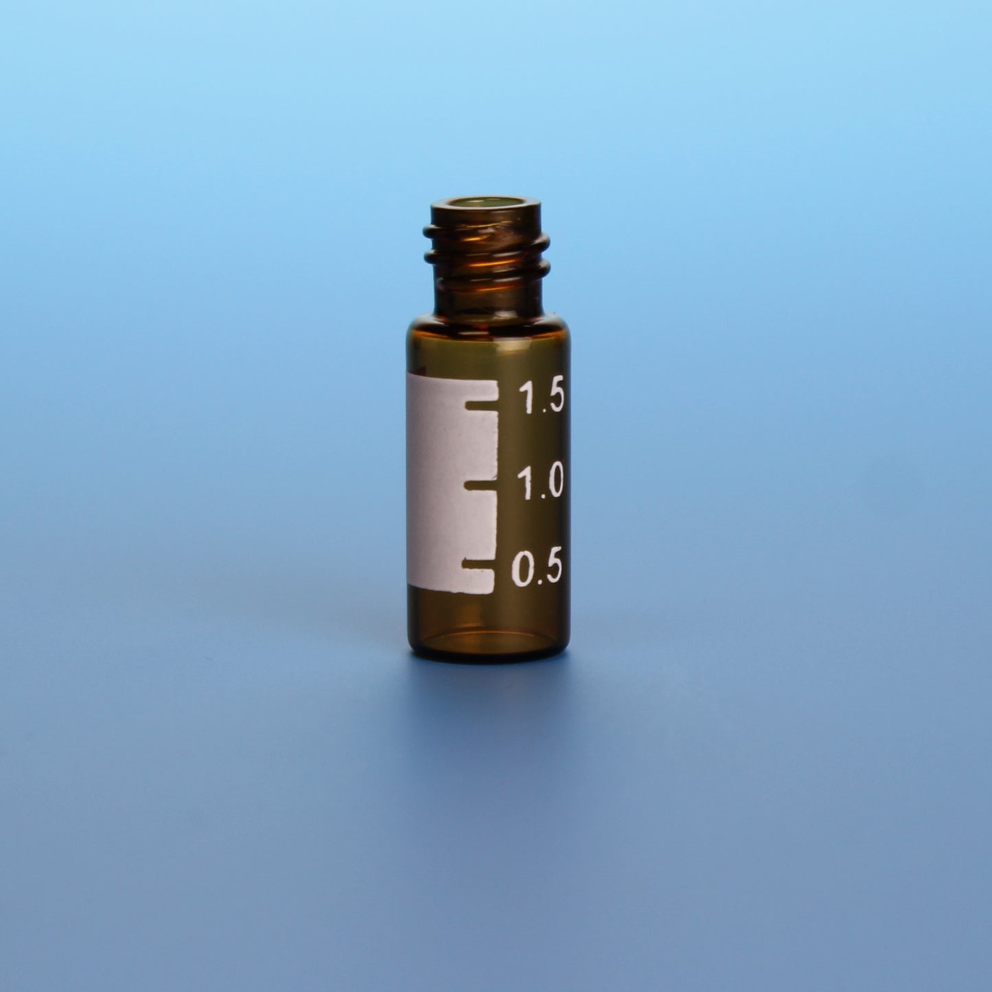 Vial, Screw Thread, 2mL, 12x32mm Amber Glass, with White Graduated Marking Spot, 8-425, 10 Pkgs. Of 100 (Case Of 1000)