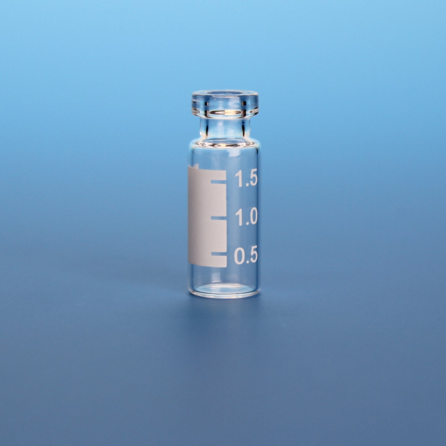 Vial, Crimp Top, 2 mL, 12 x 32 mm, Clear Glass, with White Graduated Spot, 10 Pkgs. Of 100 (Case Of 1000)