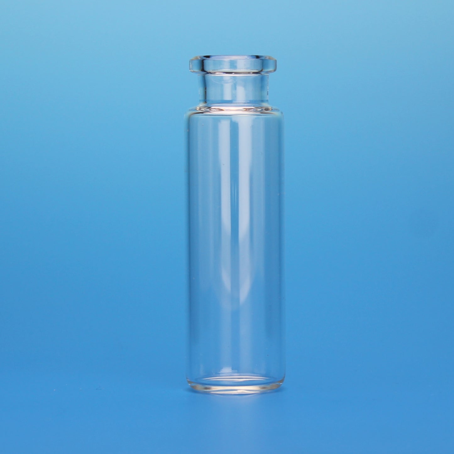 Vial, Headspace, 20mL, 23X75mm Long Neck, Beveled Bottom, Clear Glass, 20mm Flat Top Crimp, For CTC  Pal & Perkin Elmer, 10 Pkgs. Of 100 (Case Of 1000)
