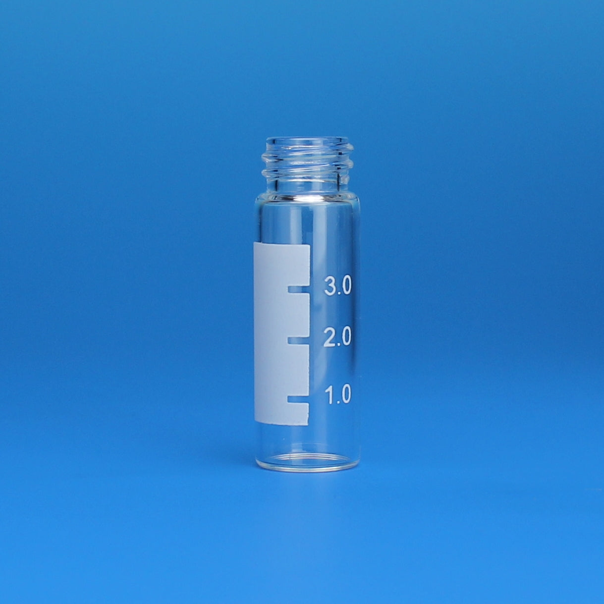 Vial, Screw Thread, 4 mL, 15 x 45 mm, Clear Glass, with White Graduated Spot, 13-425 Thread 10 Pkgs. Of 100 (Case Of 1000)