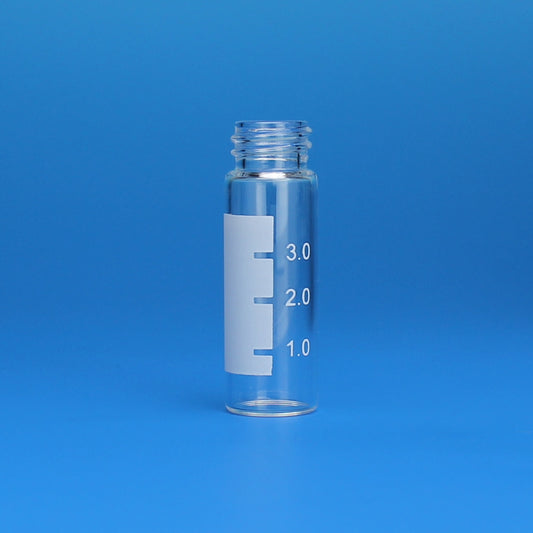 Vial, Screw Thread, 4 mL, 15 x 45 mm, Clear Glass, with White Graduated Spot, 13-425 Thread 10 Pkgs. Of 100 (Case Of 1000)