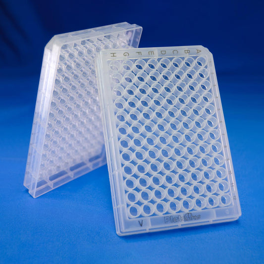 96-Well PlateOne V-Bottom Polypropylene Plate, 20/Sleeve, 80/Case, Natural, Sterile