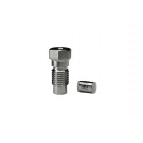 OPTI-MAX® Transducer Cartridge Check Valve, 1/8" Ruby Ball/Sapphire Seat, PEEK Cartridge, Spectra Physics P-Series