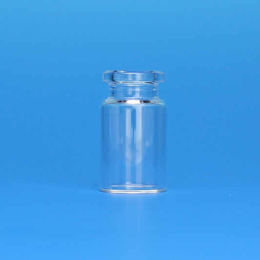 Vial, Headspace, 6 mL, 22 x 38 mm, Flat Bottom, Beveled Crimp Top, Clear Glass