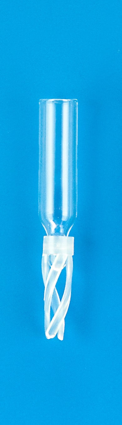 50 µL Glass Big Mouth Conical Limited Volume Insert, 6x25 mm, Precision-Formed Mandrel Interior, with Bottom Spring