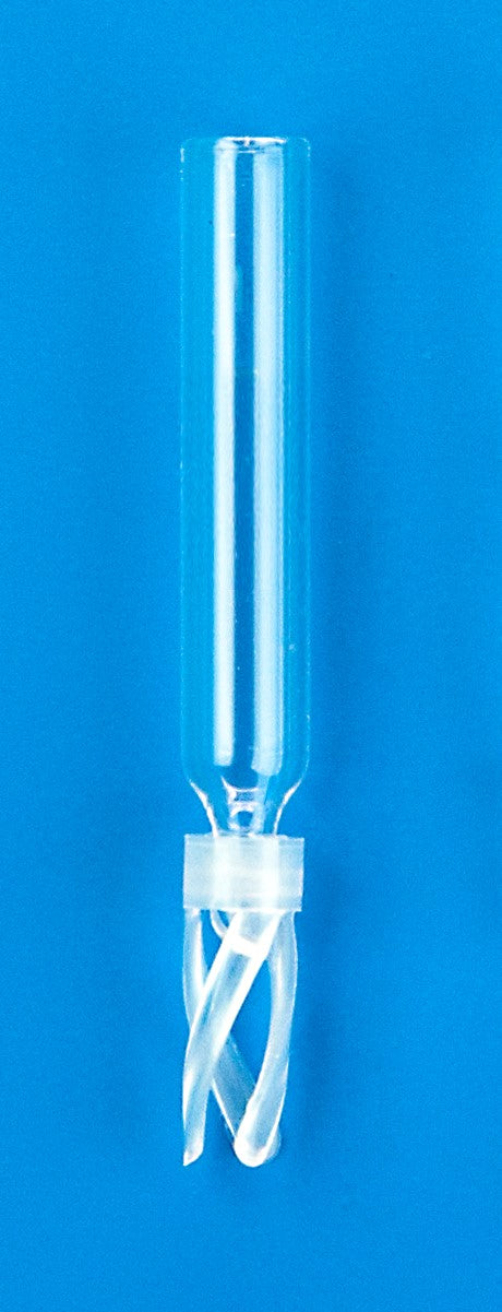 100 µL Glass Conical Limited Volume Insert, 5 x 30 mm, Precision-Formed Mandrel Interior, with Bottom Spring