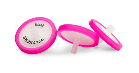 Titan3™ Nylon Syringe Filter, 30 mm, 0.25 µm , Pink, Non-Sterile