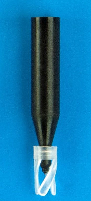250 µL Black Polypropylene Big Mouth Conical Limited Volume Insert, 6 x 31 mm, Precision-Formed Interior, with Bottom Spring