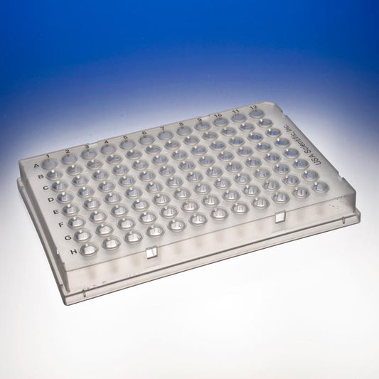 TempPlate® Full-Skirted Polypropylene 0.1 mL 96-Well PCR Plate, Low Profile, Natural, 10/pk