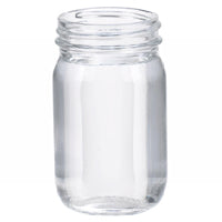 Bottle, Wide Mouth, 125 mL, 52X84 mm, Clear Soda-Lime Glass, without Cap, Bulk