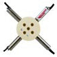4-Position Gradient Valve, Body PEEK, Diaphragm PTFE, 0.032" Orifice, 24 VDC, Non-returnable, Non-refundable