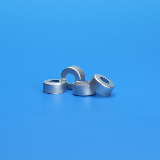Seal, Open Top, 13 mm, Silver Aluminum