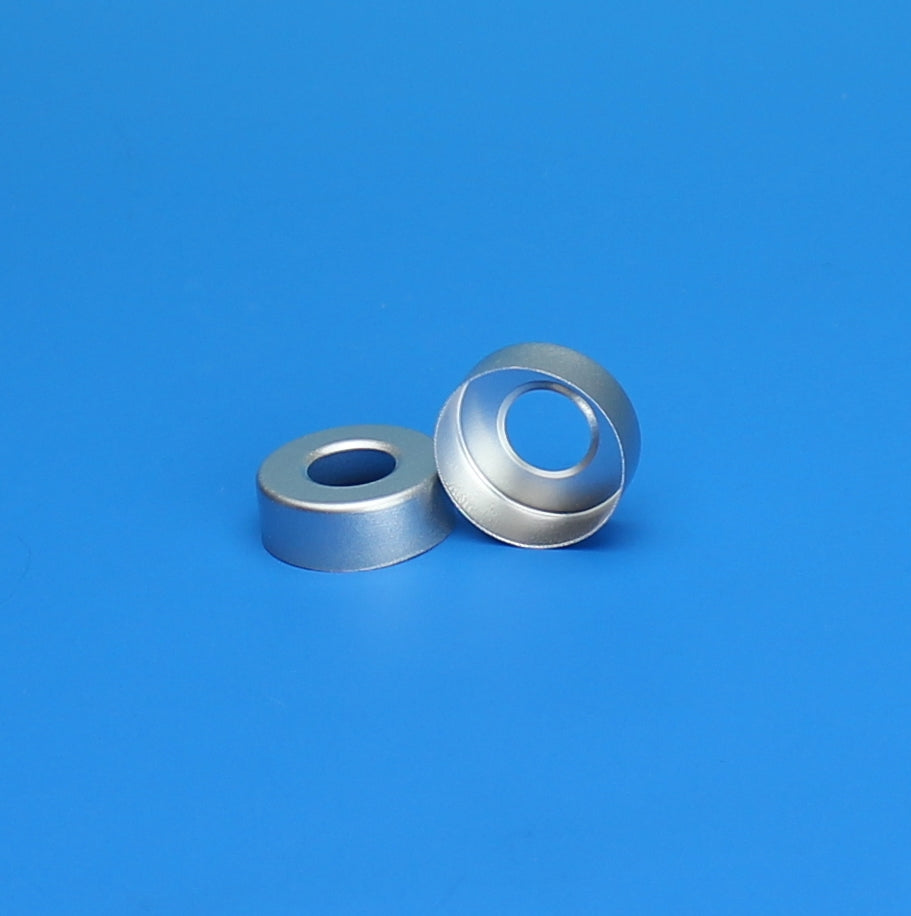 Seal, Open Top, 20 mm, Silver Aluminum