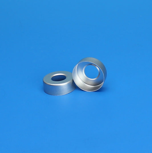 Seal, Open Top, 20 mm, Silver Aluminum