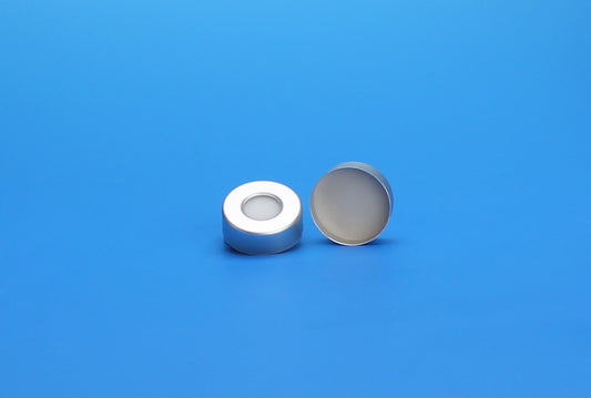 Seal, 20 mm, Silver Aluminum, with PTFE/Silicone Septum, 10 Pkgs. Of 100 (Case Of 1000)