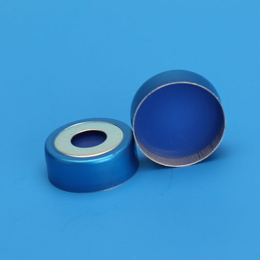 20mm Blue BiMetal Seal, 3mm Thick Clear PTFE/Blue Silicone, Ultra Low Bleed