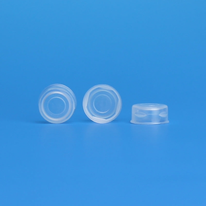 Snap Top Cap, 11 mm, Clear, with Molded Septum, 10 Pkgs. Of 100 (Case Of 1000)