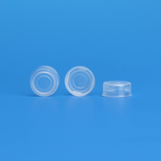 Snap Top Cap, 11 mm, Clear, with Molded Septum, 10 Pkgs. Of 100 (Case Of 1000)