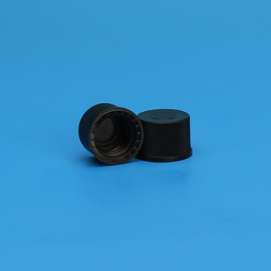Cap, Solid Top, 10-425, Black, PP,Unlined, 10 Pkgs. Of 100 (Case Of 1000)