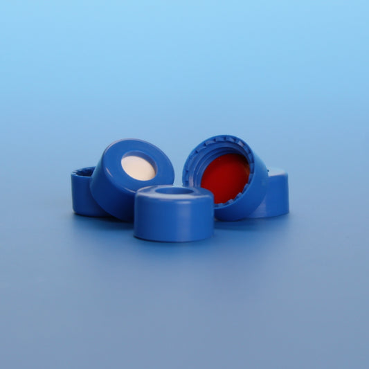 Cap, R.A.M., 9 mm, Royal Blue, with PTFE / Silicone Septum