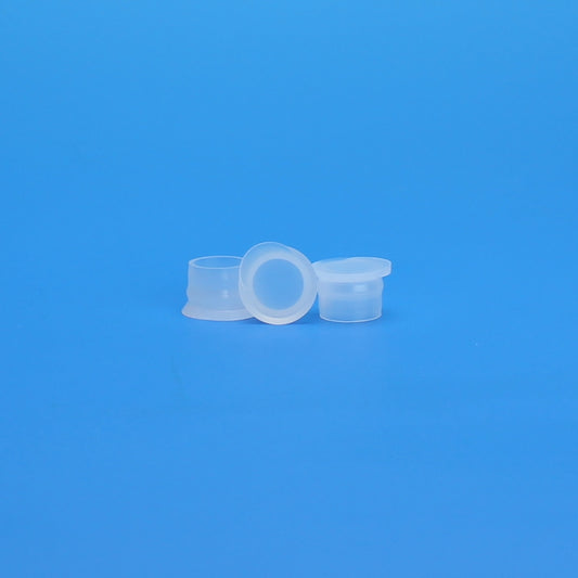Flat Top Snap Plug, 12 mm, Clear PE, 10 Pkgs. Of 100 (Case Of 1000)