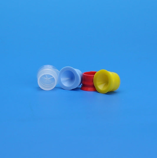 12mm Clear Polyethylene Snap Plug with Pre-Scored Starburst