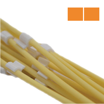 Peristaltic Pump Tubing, Pharmaprene, 2-Stop, 0.89 mm x 400 mm, Orange-Orange