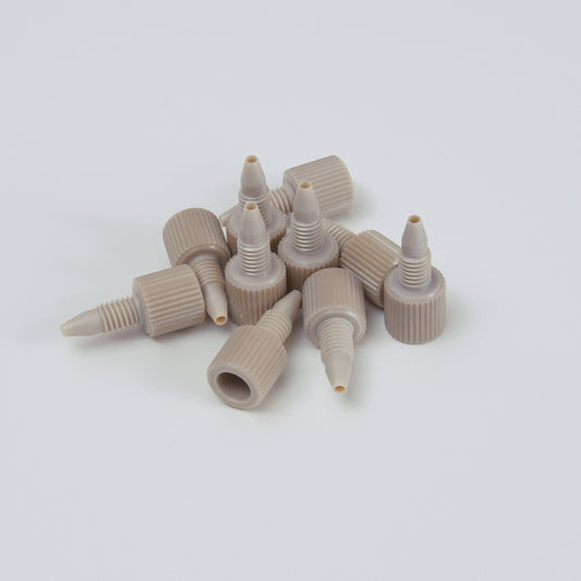Fingertight One Piece 10-32 PEEK™ Male Nut/Ferrule for 1/16" OD Tubing, Similar to OEM # Agilent® 5063-6591, PerkinElmer® ED020005
