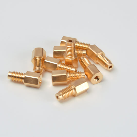 Compression Screw, 10-32, 304SS, (Gold-Plated), for Waters®, Similar to OEM # 700002645