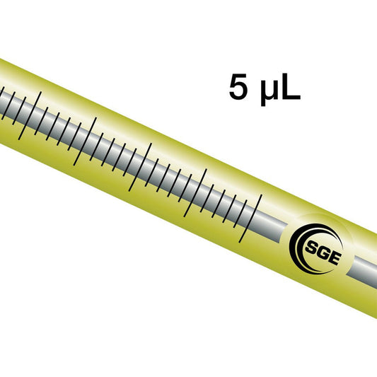 5 µL Syringe, 5F-AG-0.63/0.47, 4.2 cm 0.63/0.47 mm OD Cone Tipped Dual Gauge Fixed Needle, for Agilent 7693A, 7683, 7673, 7650A and 6850ALS, ea