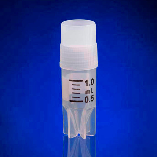 1.0 mL ArcticIce Cryogenic Tube, External Thread, Self-standing, Internal V-bottom, Sterile