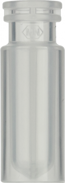 Snap Ring/Crimp Neck Vial, N 11, 11.6 x 32.0 mm, 700 µL, Round Bottom Insert, Transparent Polypropylene, 100/pk